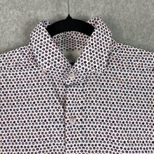 Robert Graham Shirt Mens M Short Sleeve Button Down Rose All Over Print Floral